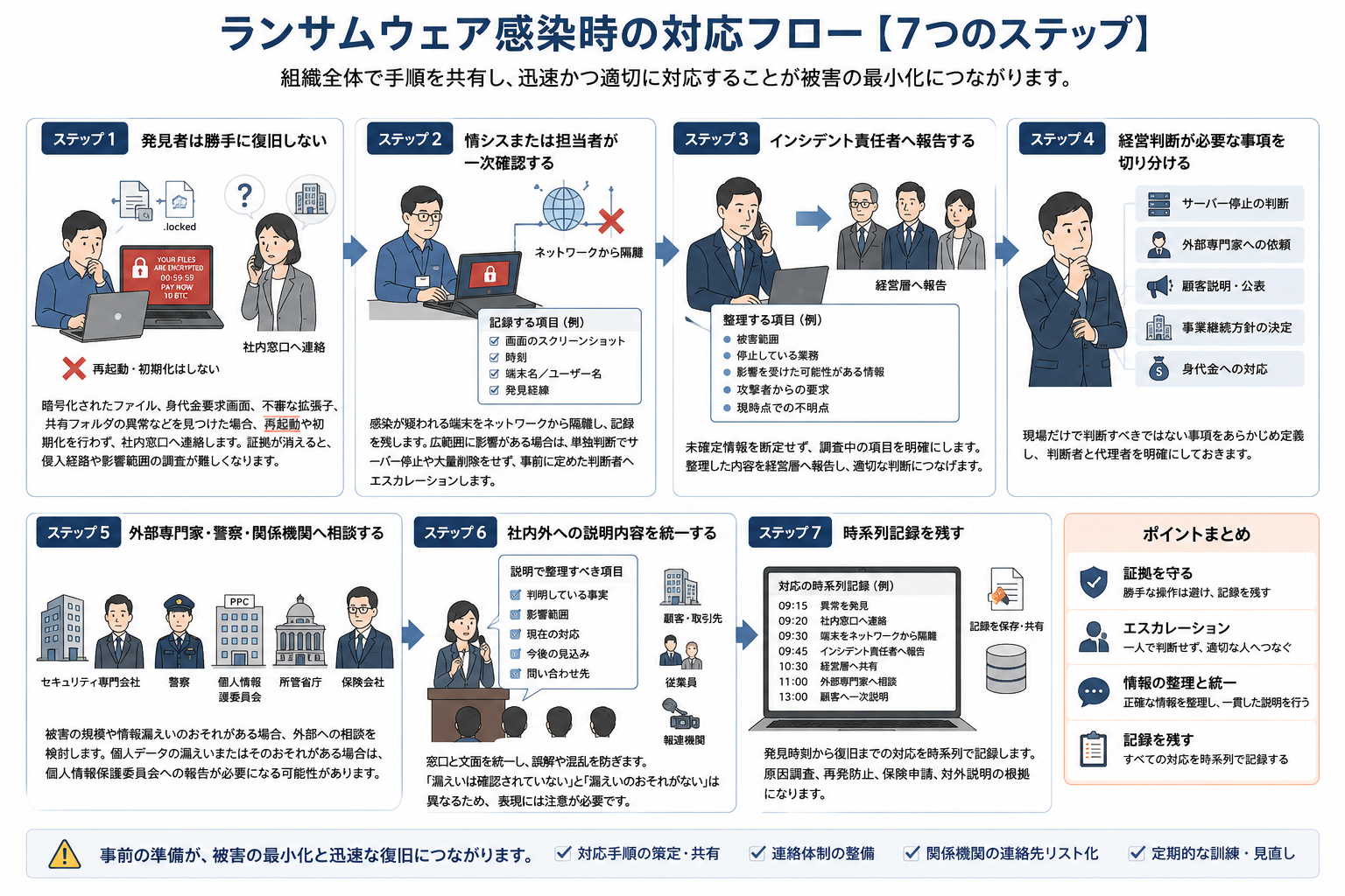 感染時の初動対応フロー（連絡編）