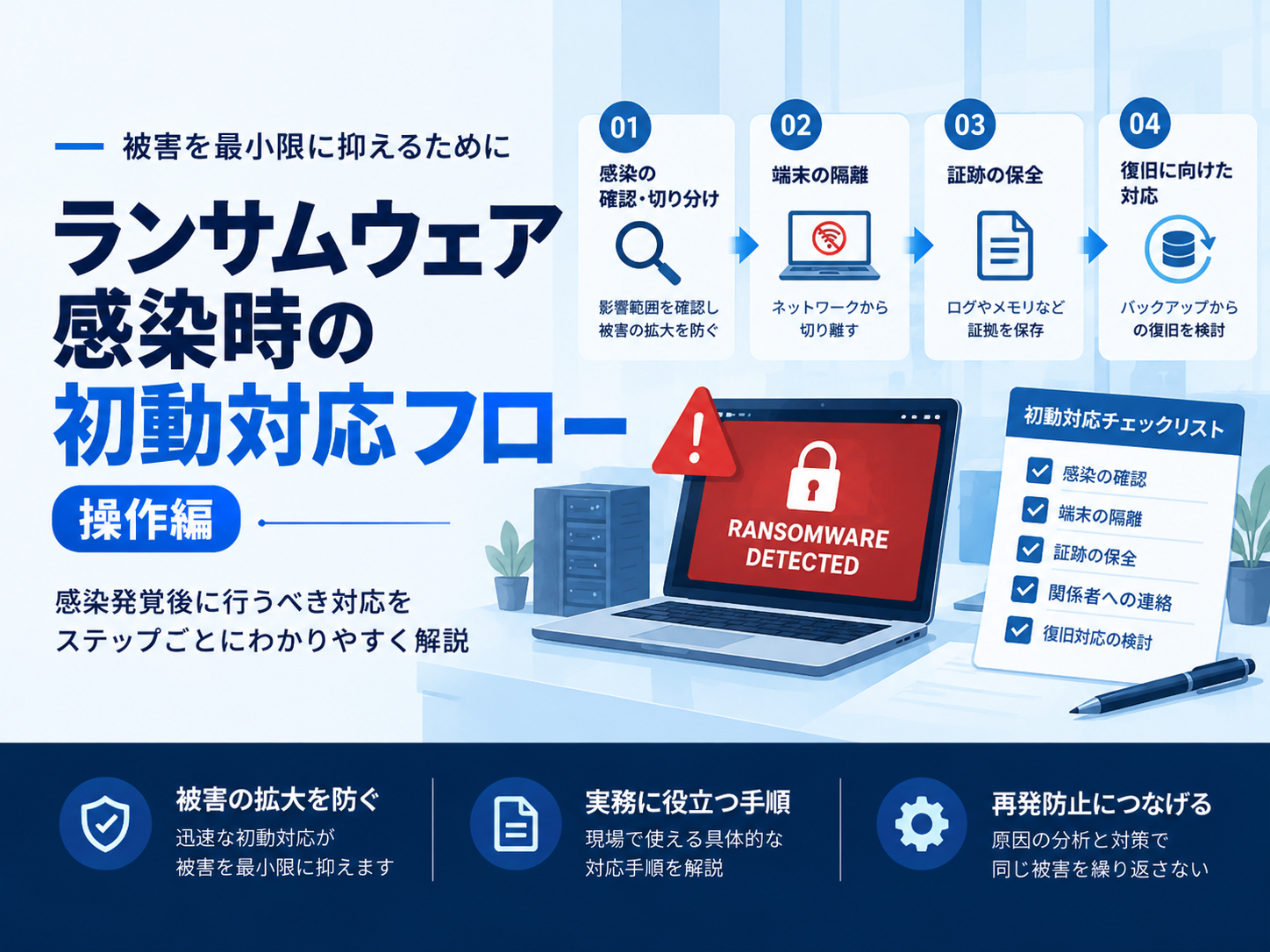 感染時の初動対応フロー（操作編）